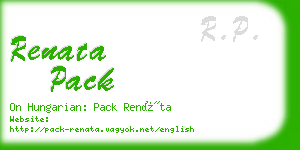 renata pack business card